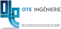 Logo d'OTE, accompagné par Optim Office en dactylographie et mise en forme de CCTP