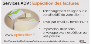 Services d'expédition des factures Vente Services ADV d'envoi des factures Vente