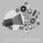 Illustration de la communication digitale externalisée : optimisation de la présence en ligne, animation de réseaux sociaux et marketing digital