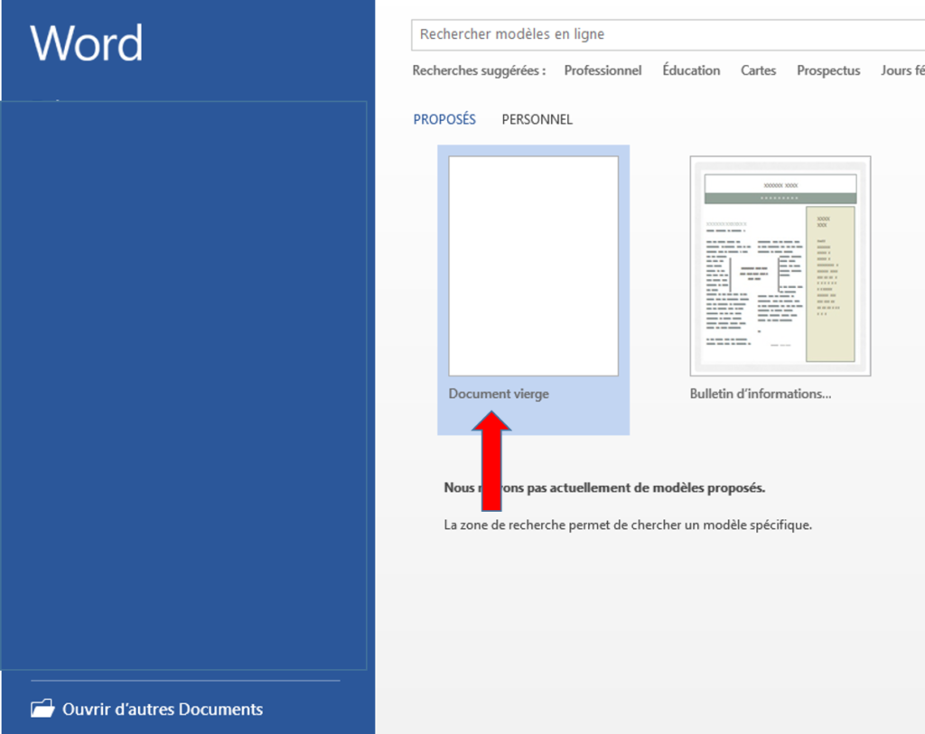 récupérer un document Word non enregistré