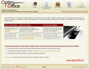 Site web Optim Office de 2010 à 2012 site web www.optimoffice.fr de 2010 en 2012 développé en php