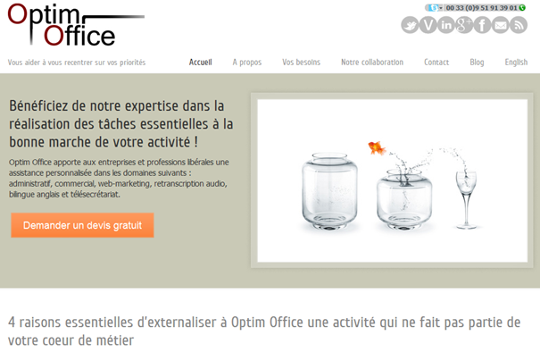 Site Optim Office propulsé par WordPress (2012 à aujourd'hui) Site web Optim Office www.optimoffice.fr